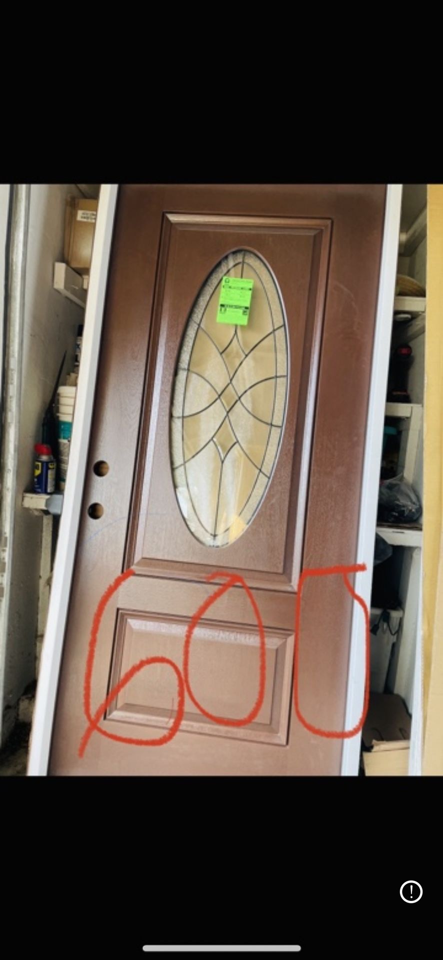 Oval Glass Door Front Doors Puerta Ovalada Puertas Exterior 36x80