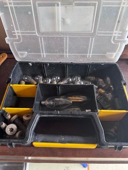 Stanley hard plastic organizer with bulbs