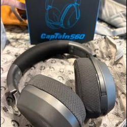 Captain S60 Wireless Bluetooth Headphones – Over-Ear – Noise Isolation – New