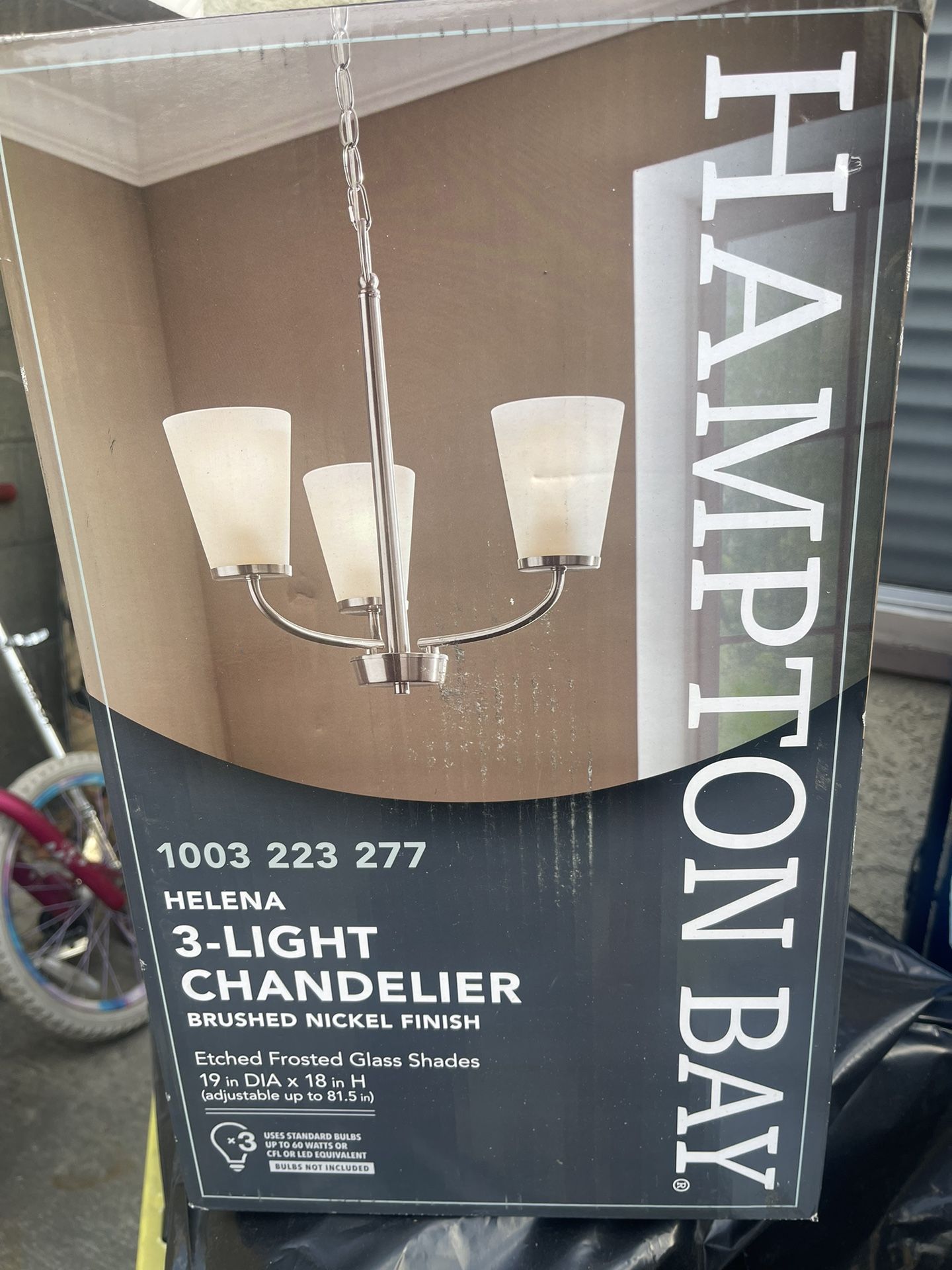 Hampton Bay 3 Light Chandelier