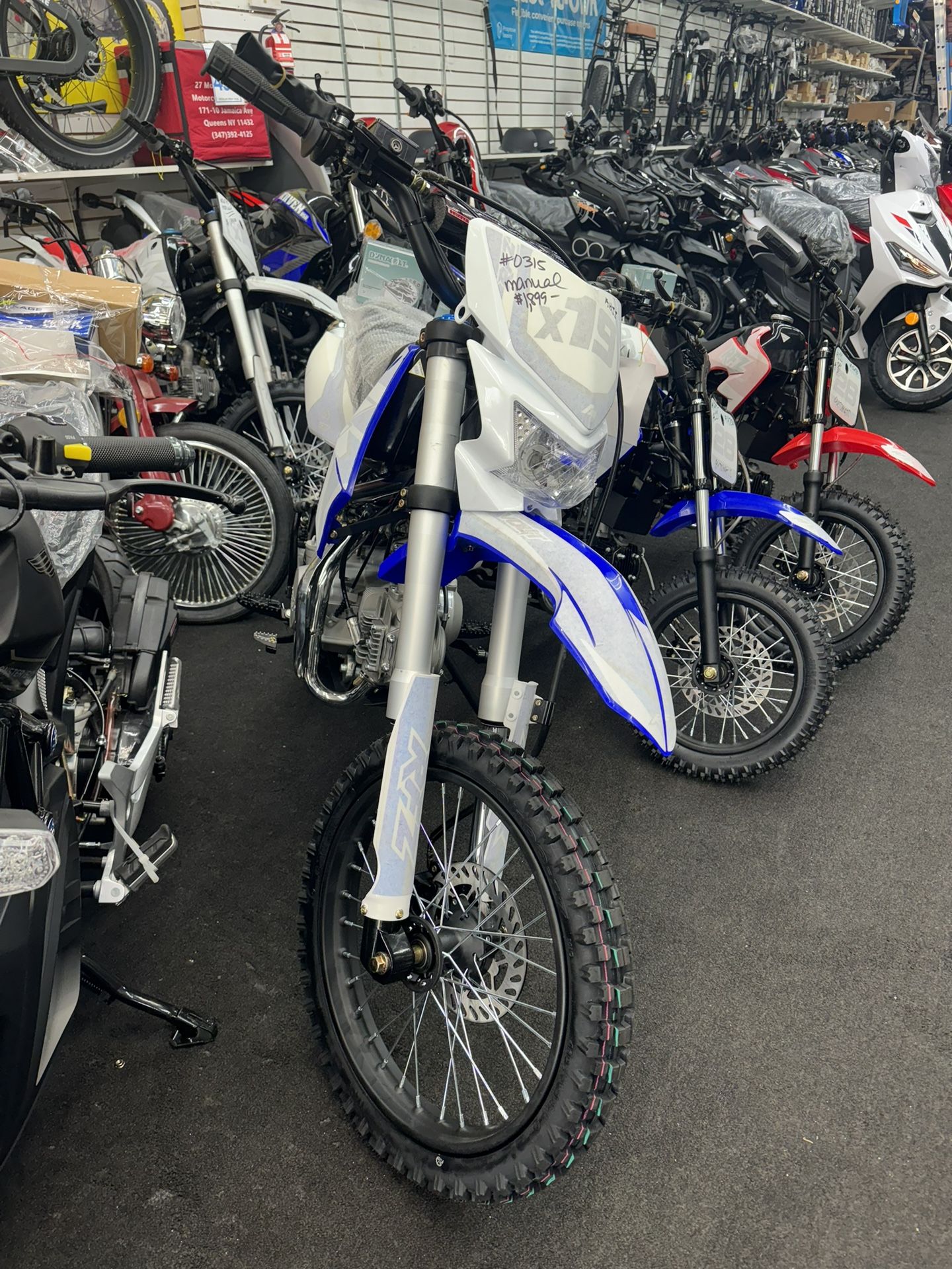 Brand New X19 125cc Manual Dirt Bike