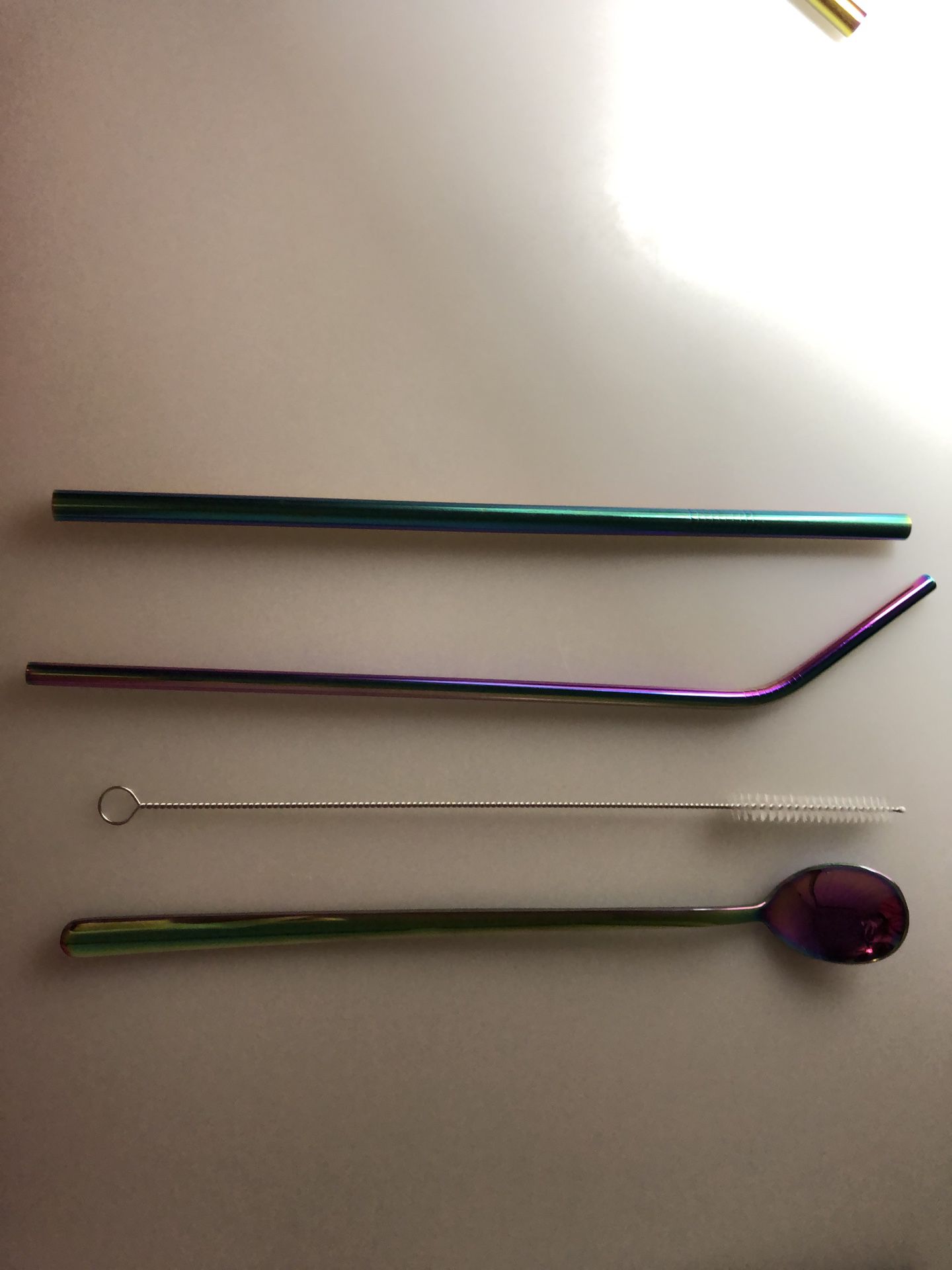 Reusable straws and spoon