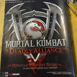 Brady Games Strategy Guide Mortal Kombat Deadly Alliance True Collectible 