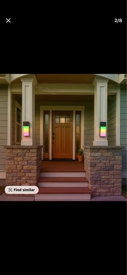 Smart RGBIC Wall Lights Outdoor & Yard Lighting