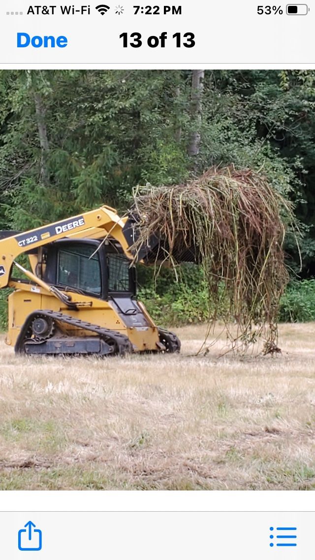 Excavation, Field Mowing, Blackberries 