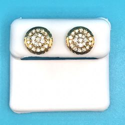 10K Yellow Gold 0.54CT Screw Backs
