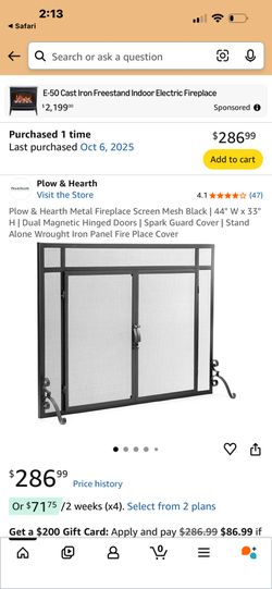 New Fireplace Screen
