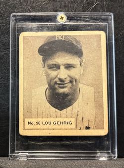 Lou Gehrig 1936 Worldwide Gum Aged Reprint 