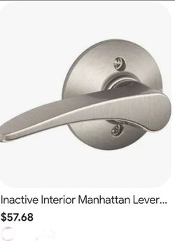 Kwikset left side satin finish handle