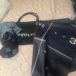 PVolve Pilates starter set with full mat, bag, pball, and pump