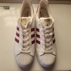 MENS SIZE 15 ADIDAS SUPERSTAR WHITE SNEAKERS NEW NO BOX