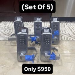 Heavy Duty Stainless Steel Lockset With Keypad (Set Of 5) 
