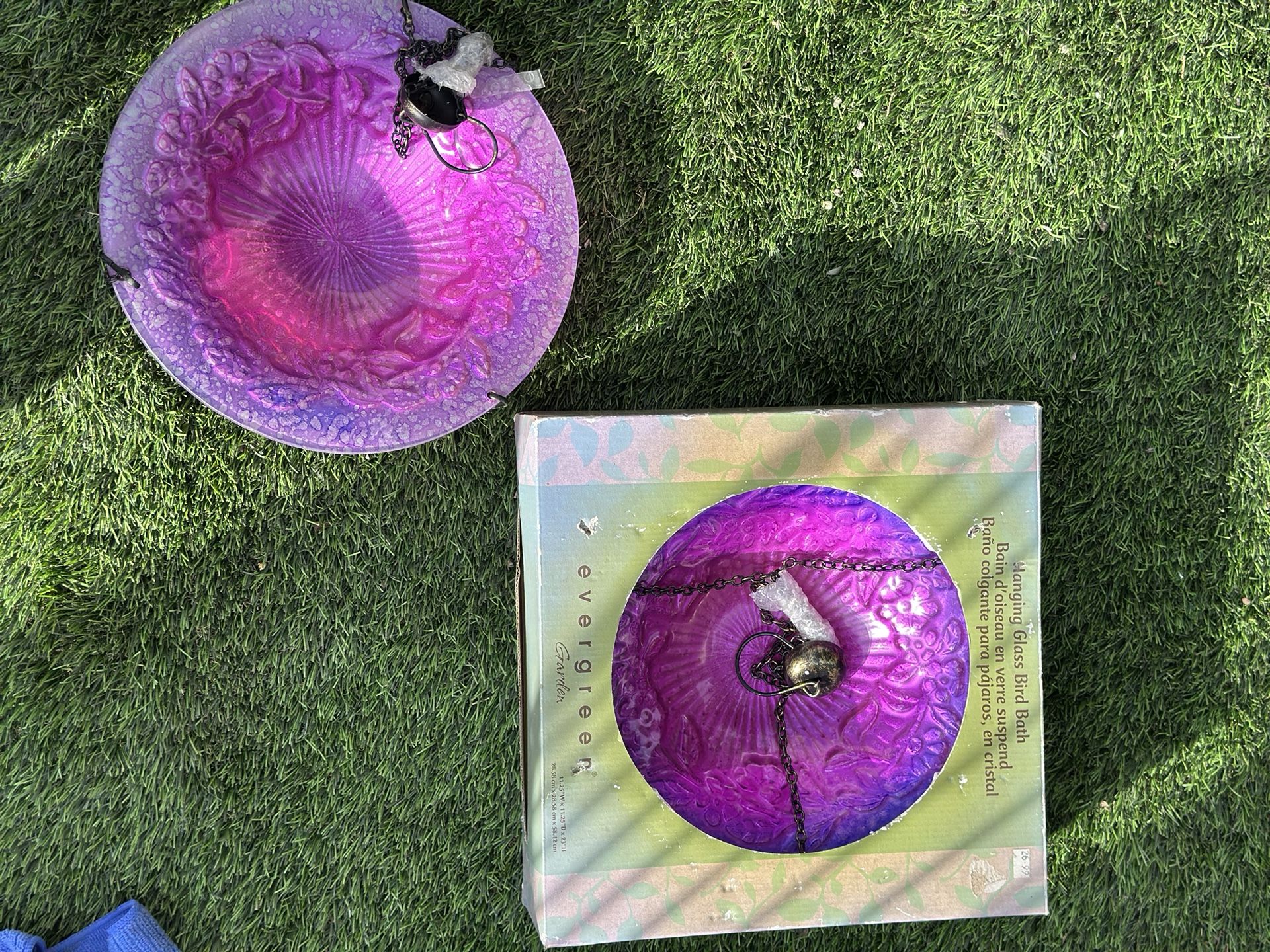 hanging glass birth bath