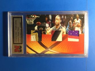 LeBron James/Dwayne Wade/Chris Bosh 3 Color Game Used Jerseys