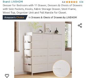 Dresser Drawer 11 compartment white: New in box