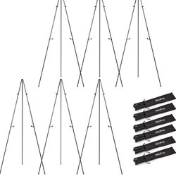 4.3 4.3 out of 5 stars 733 Folding Easels for Display,63 Inch Metal Floor Easel Stand Bulk Tripod Black Portable for Artist Poster Wedding with Carry 