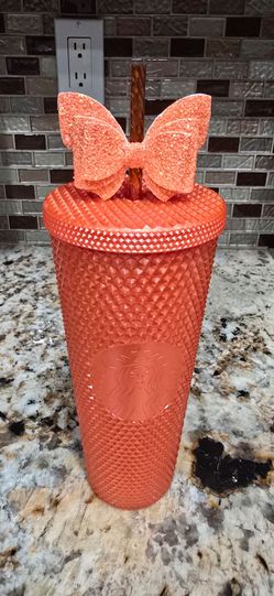 Starbucks Fall Orange Studded  Tumbler.