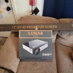 Lunar One 3d Projector And Screen 