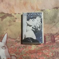 Madonna True Blue CLAMSHELL Audio CASSETTE Made In India