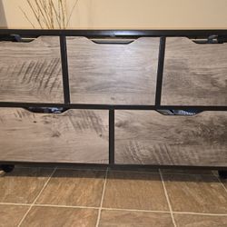 Rustic Rolling 5-Bin Storage Organizer