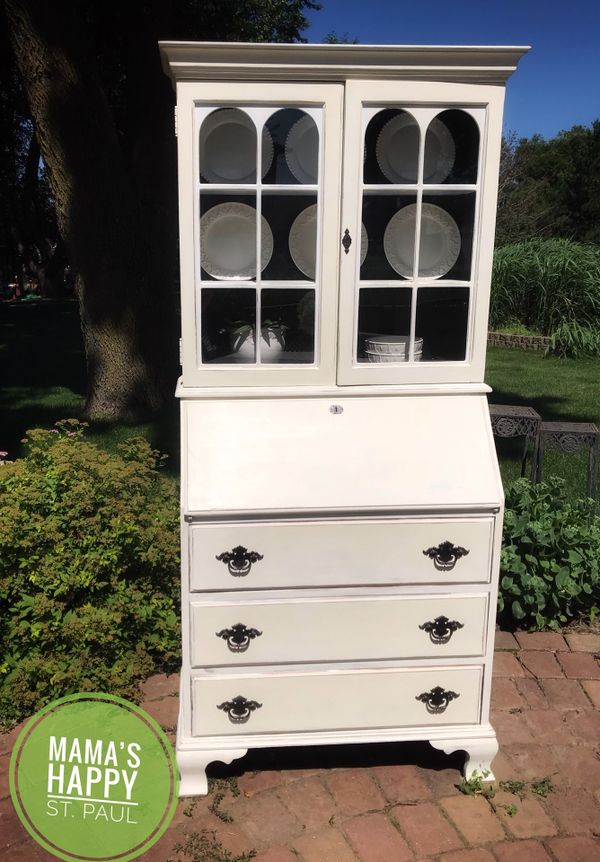 White Secretary Desk And Hutch For In Saint Paul Mn Offerup
