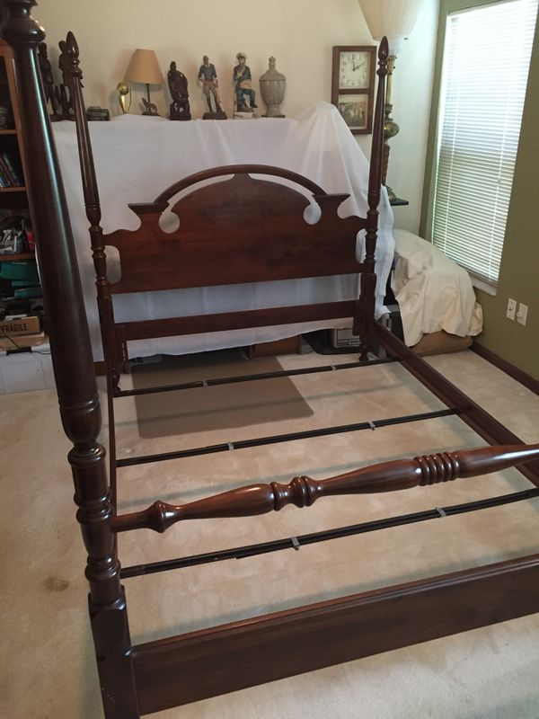 Cherry 4 Poster Bed Frame Queen Full Size For In Deltona Fl Cherry 4 Poster Bed Frame Queen Full Size