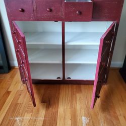 Red Rustic CABINET 