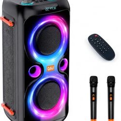 240W Party Speaker with Dual Microphones