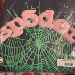 Navy Pink Og Web Hoodie 