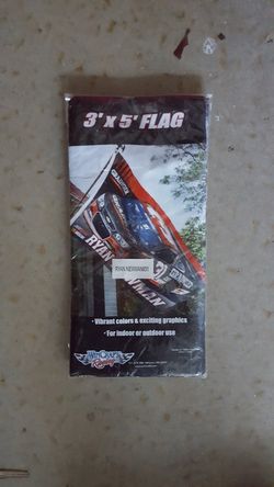 Brand new unopened three-by-five Ryan Newman flag