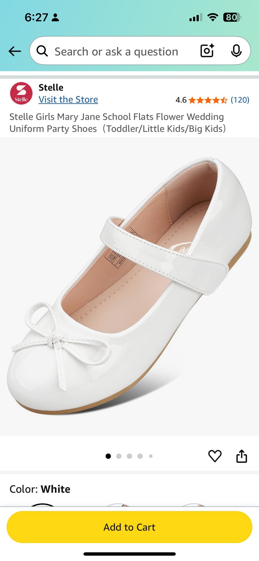 Stelle white Flat Shoes For sale