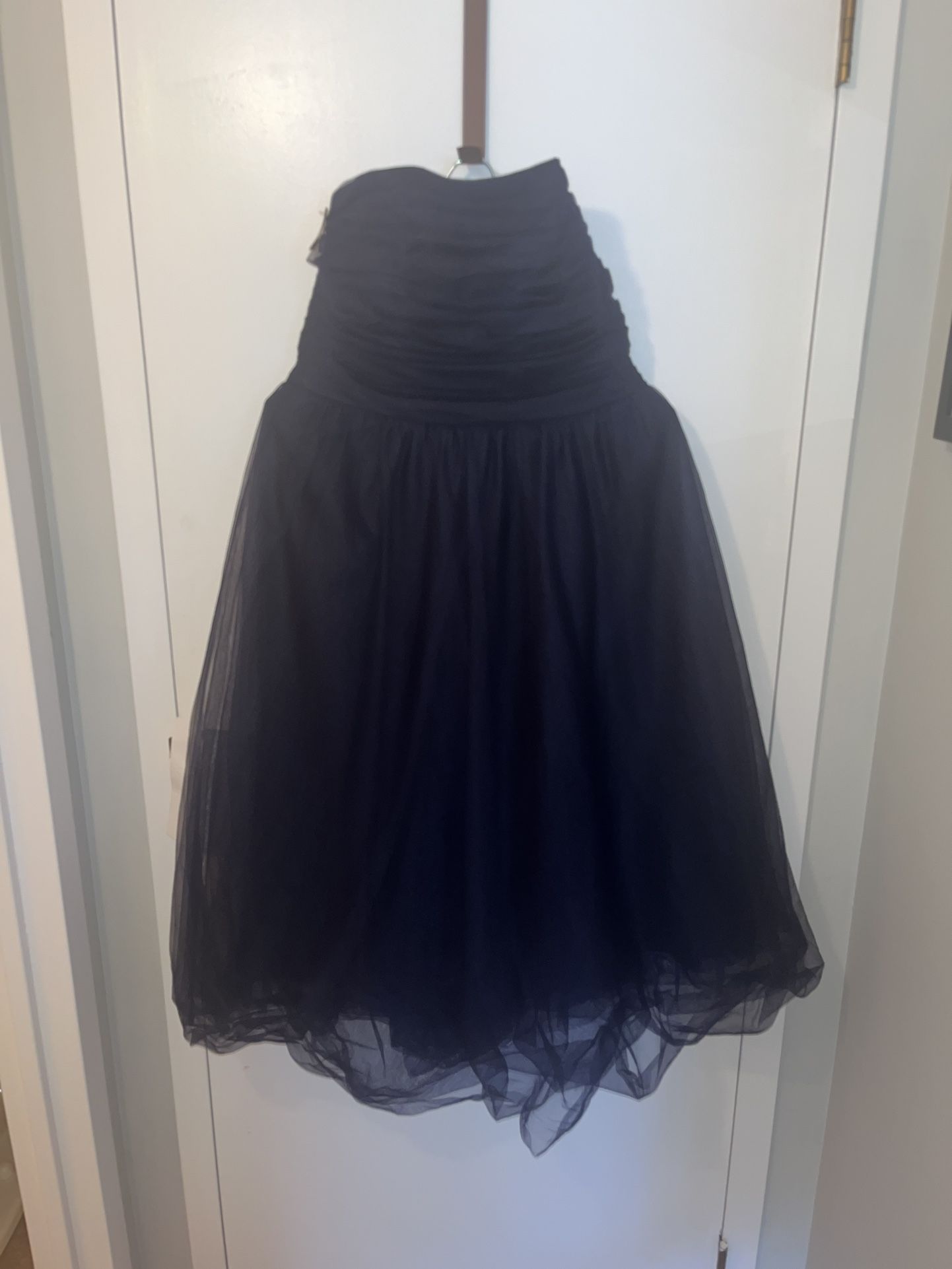 J. Crew Woman Juniors Gorgeous Prom Dress. Royal Blue tool/100% Cotton, NWT. Size 14. One in a million price !