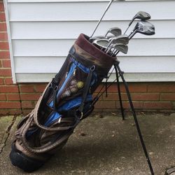 Complete Set Of Left-handed Golf Clubs In Excellent Condition