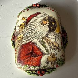 Vintage RH Badeau Father Christmas Pin