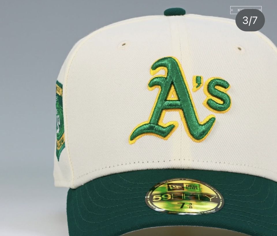 Myfitteds Oakland athletics Oakland coliseum 1(contact info removed) size 7 3/8 new era fitted brand new in store exclusive