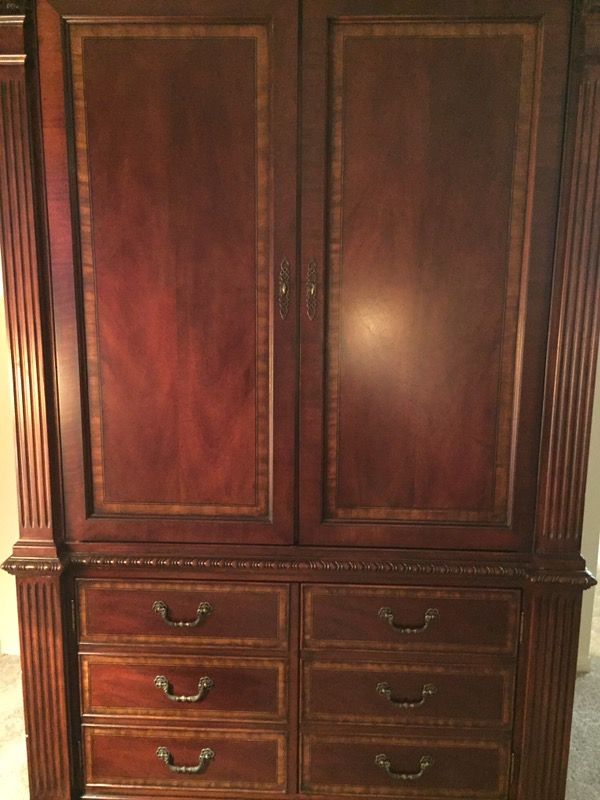 Antique looking tv armoire, multi use