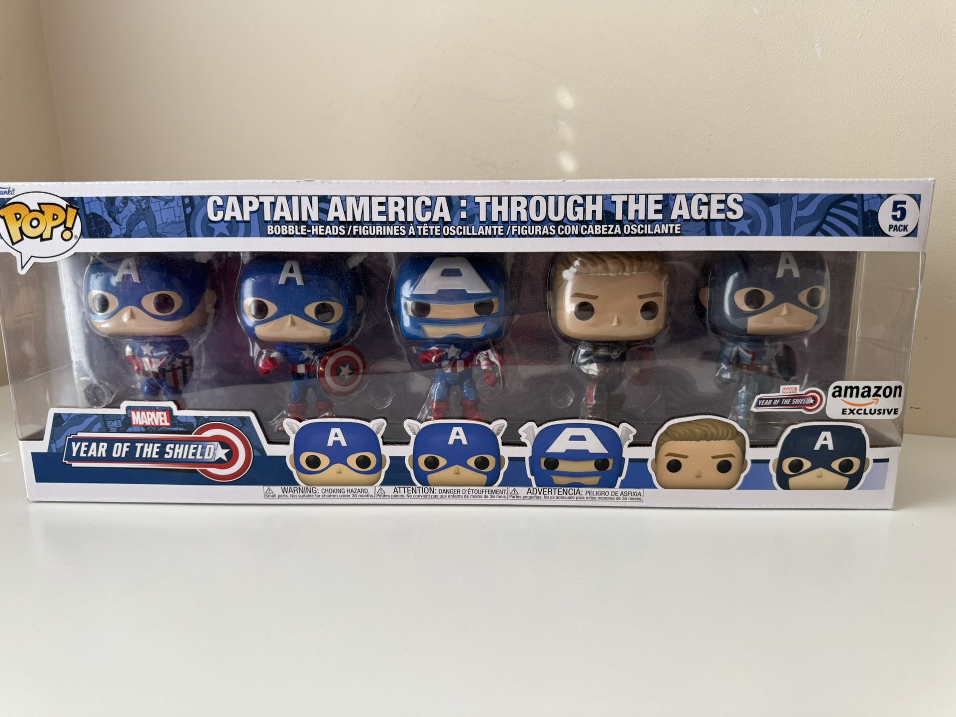 Funko Pop Exclusive Captain America - Through The Ages