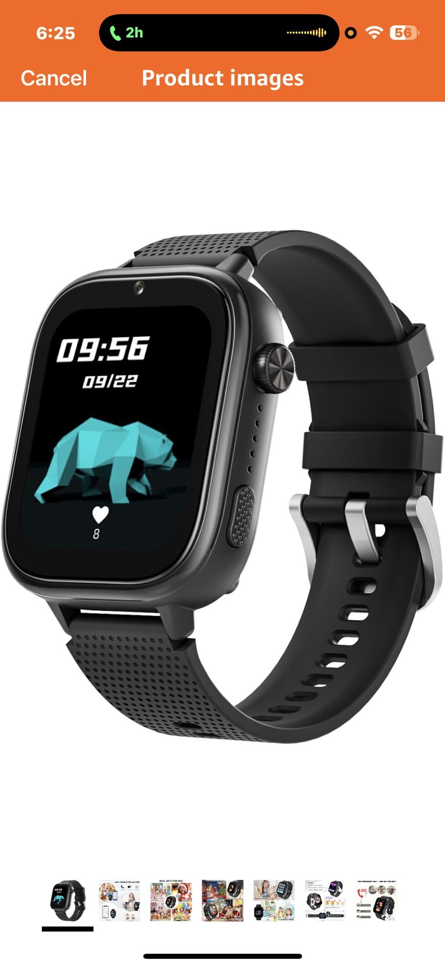 Kids Smart Watch Gift for Girls Age 5-12, 4G Kids Watch 47 Games, HD Touch Screen Two-Way Calling Feature, School Settings, SOS, Birthday Gift for Boy