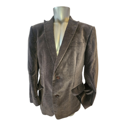 JOHN VARVATOS SINGLE NEEDLE PREMIUM CORDUROY MAN BROWN BLAZER SIZE 42 REGULAR