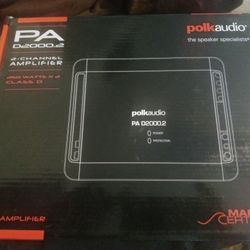 Brand New Polk 1000 Watt 2 Channel amp