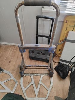 Folding Dolly Big Wheels Aluminum Frame