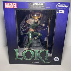 Disney Diamond Select Marvel Loki Gallery Diorama 11 Inch Statue Sealed Box