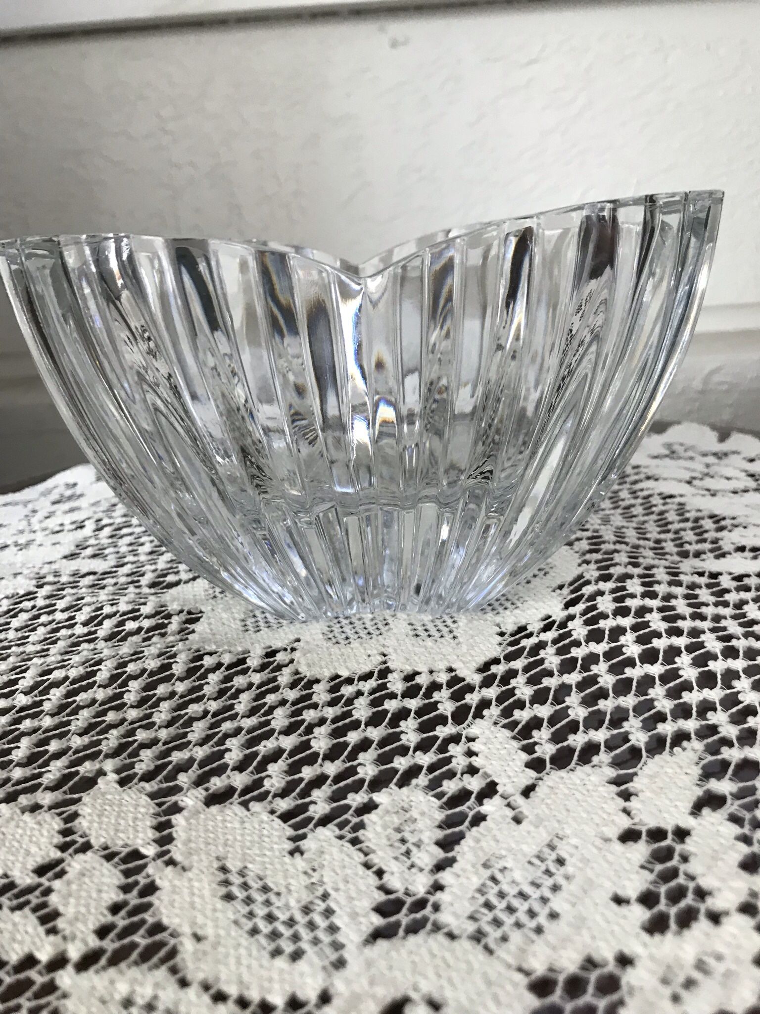 Small Crystal Tulip Bowl 