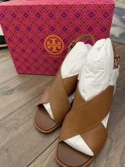 Tory Burch Royal Tan Gabrielle Wedge Sandal