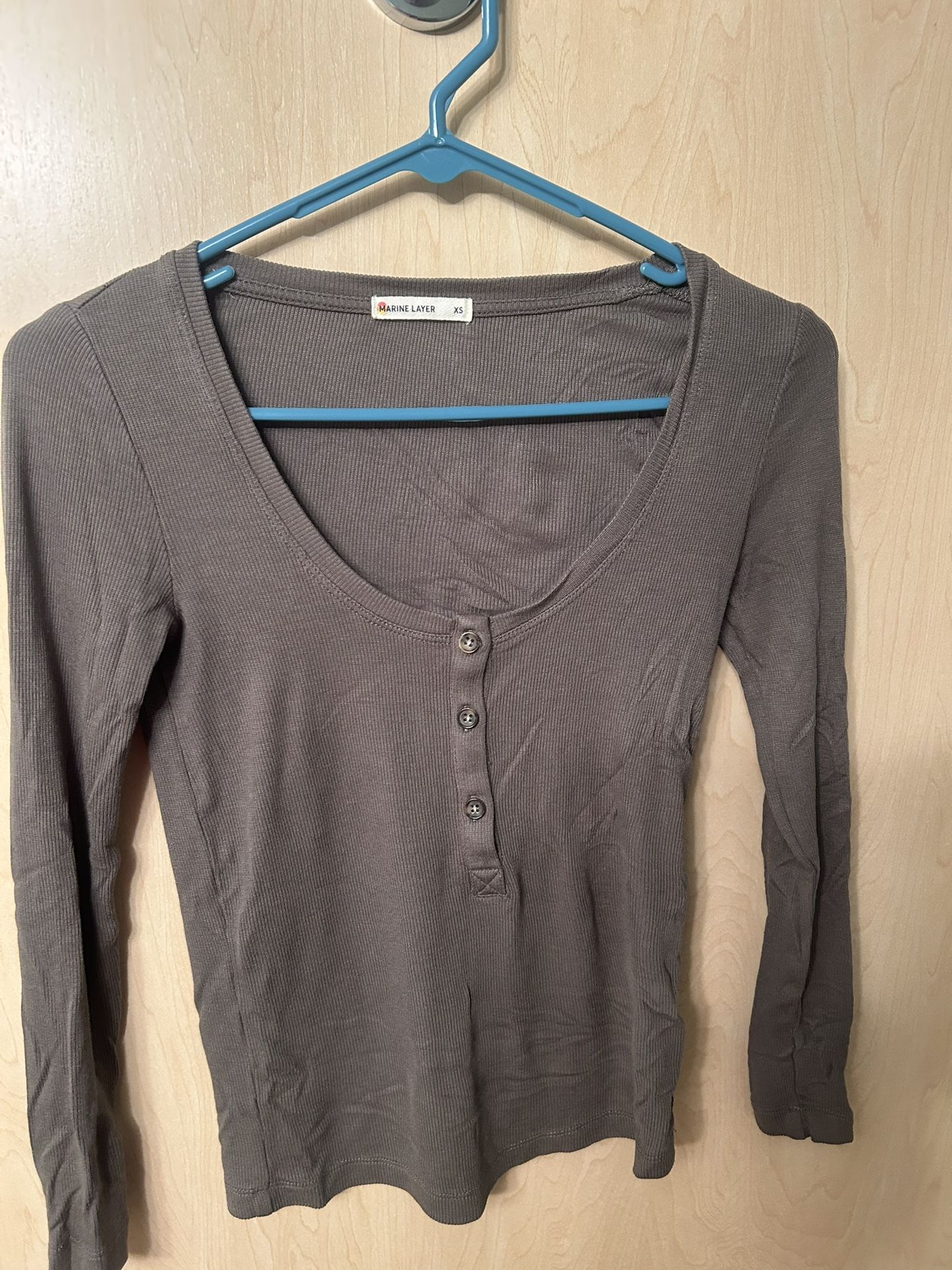 Marine Layer Olive Henley