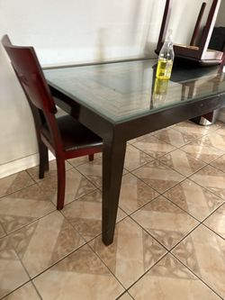 Glass Top Table