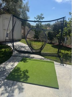 GoSports golf practice hitting net and turf mat