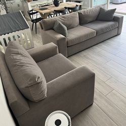 Living Spaces Sofa and Chair