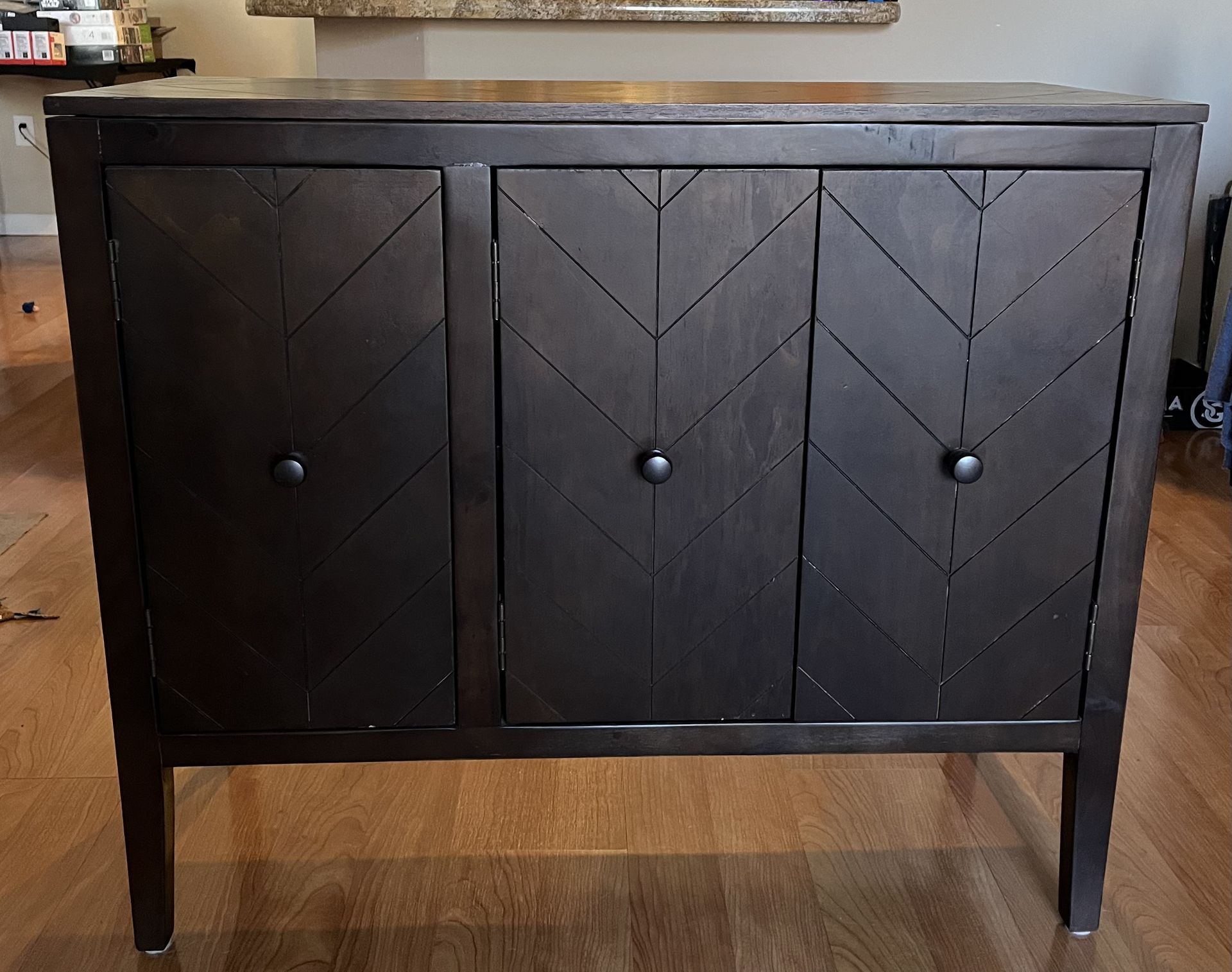 Beautifully carved real wood cabinet