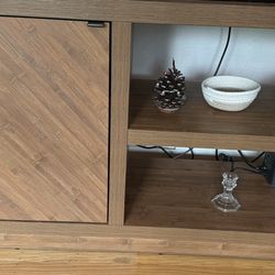 TWINSTAR HOME Wood & Metal TV Stand Media Console